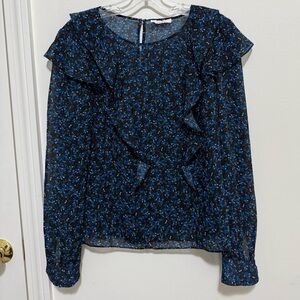 Parker Women's Blue Floral Top
